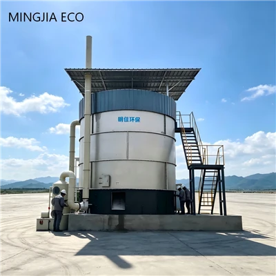 Máy lên men hiếu khí công nghiệp cho phân lợn và phân bò và cặn thức ăn thành phân bón hữu cơ